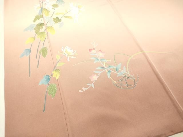 平和屋着物○訪問着 友禅 作家物 草花文 乱菊 暈し染め さが美扱い