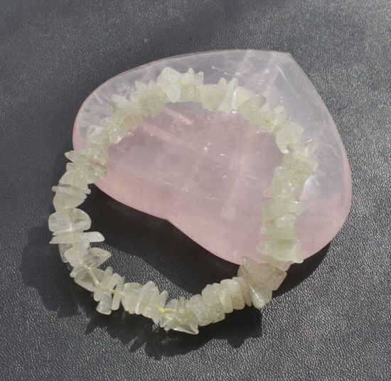 リビアングラス ブレスレット (Mサイズ) 16.5cm さざれタイプ