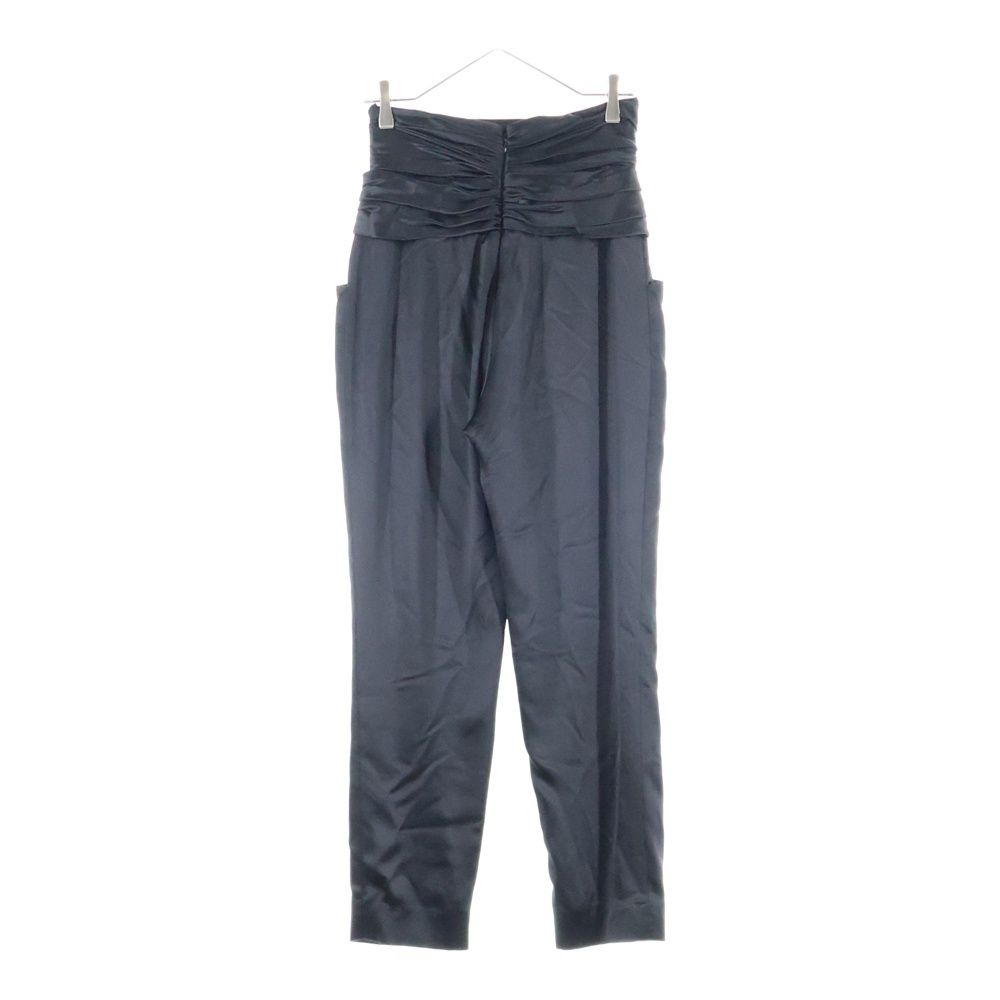 CHANEL シャネル シルク ハイウエスト スラックスパンツ ブラック P73174V64656 レディース