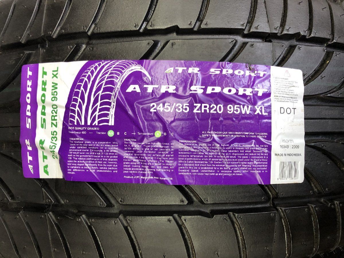 ATR SPORT 245 35ZR20 95W XL 20インチ 夏タイヤ 2本 アルファード ヴェルファイア BMW 5シリーズ 等 STA018MY FFCRYSTALESIA_COM