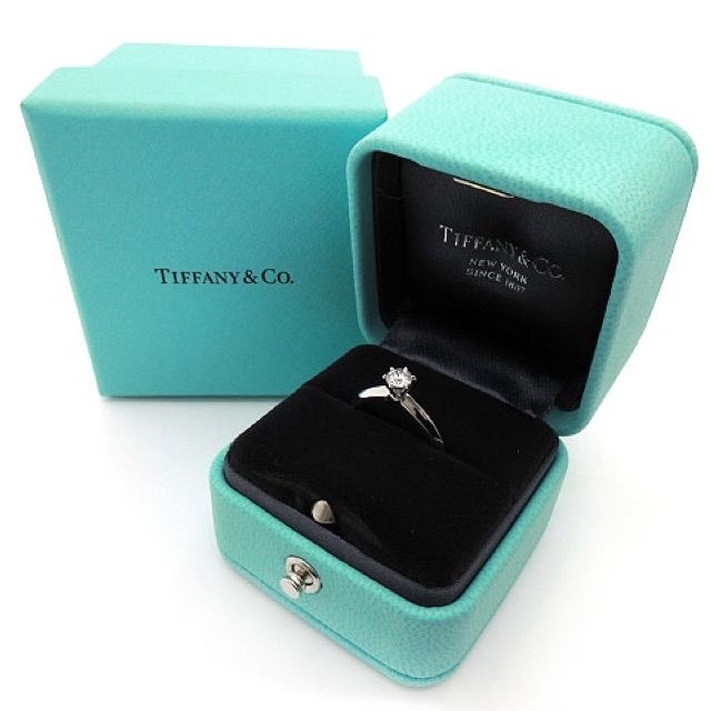 ティファニー　TIFFANY　PT950　9.5号　ソリティア　リング　良品 ティファニー TIFFANY & CO. / ソリティア リング【中古】 0.44