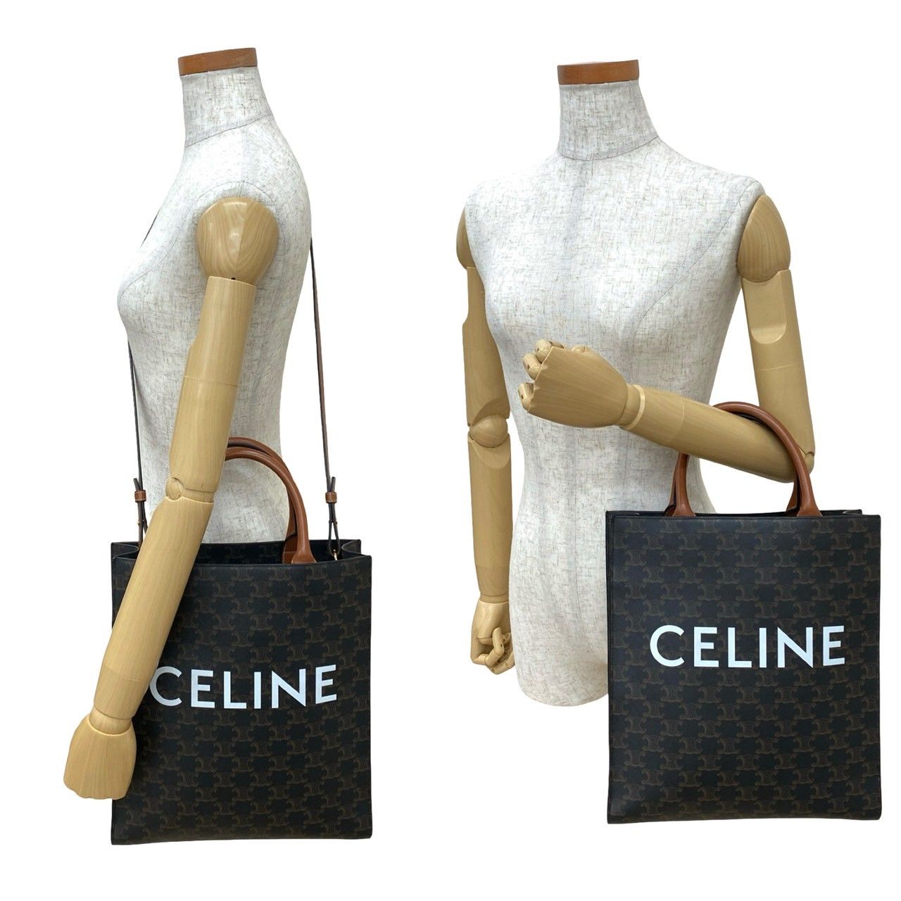 【極美品】セリーヌ　バーティカルカバ　トートバッグ　ハンド　ショルダー　レザー 極 美品 CELINE セリーヌ バーティカル カバ スモール レザー 本