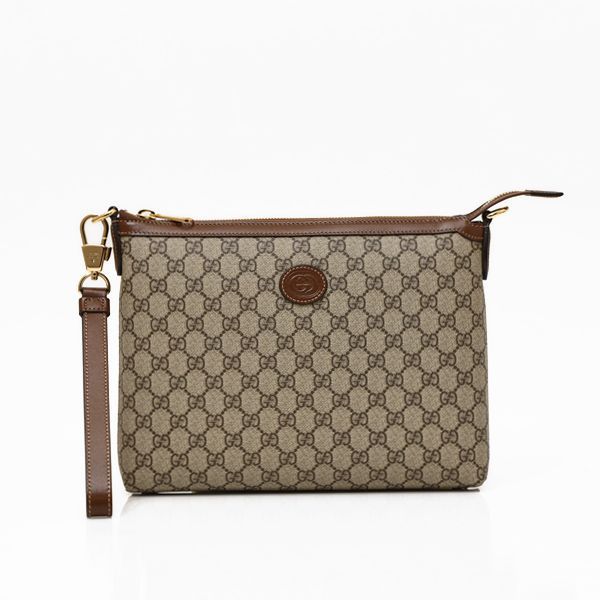 美品 GUCCI グッチ インターロッキング クラッチバッグ GGスプリーム GUCCI グッチ インターロッキングG GGスプリームクラッチバッグ