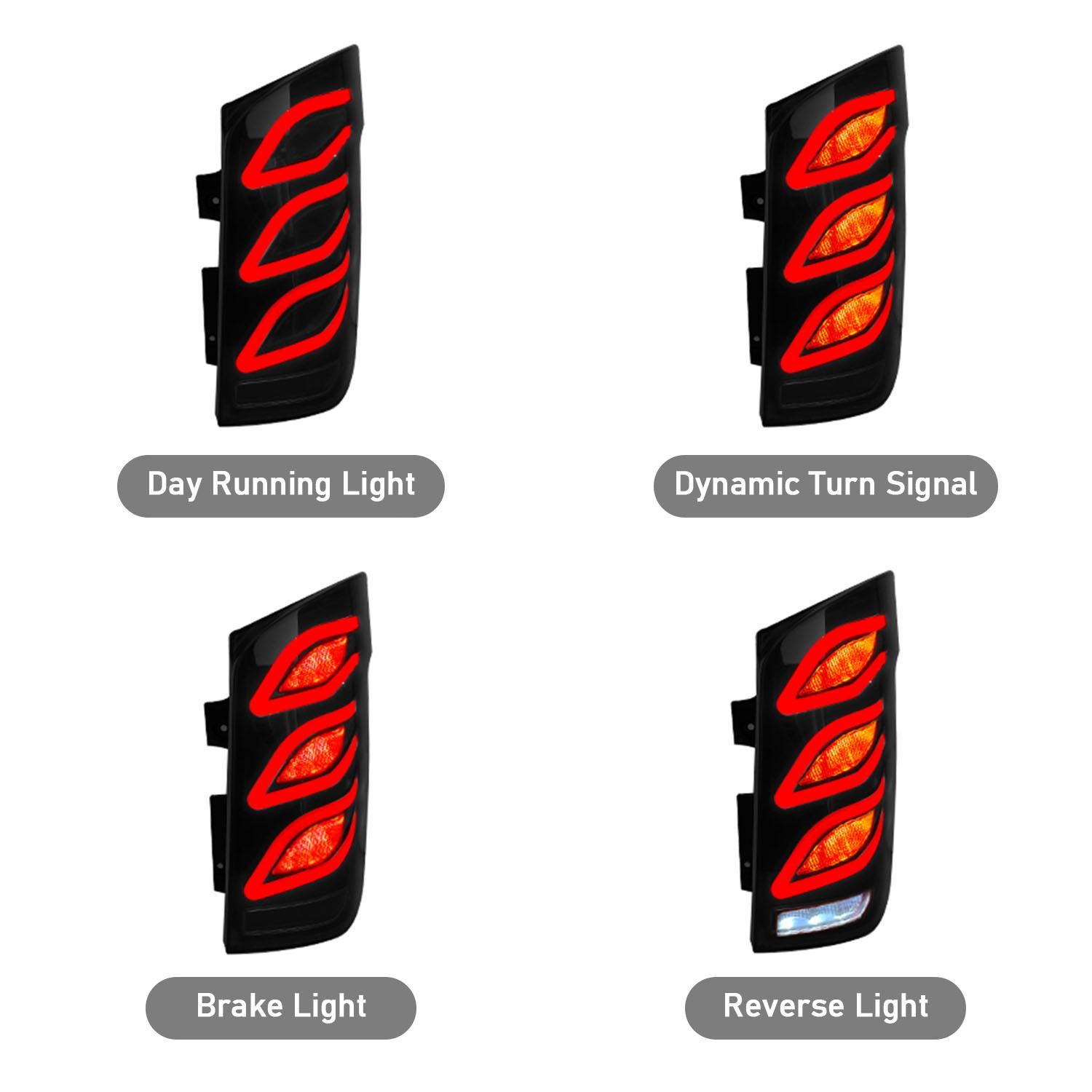 W447 16-23モデル改装マイバッハデザインテールライトアセンブリ