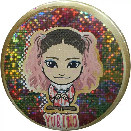 中古】バッジ・ピンズ(女性) YURINO(Happiness) プチキャラ缶バッジ
