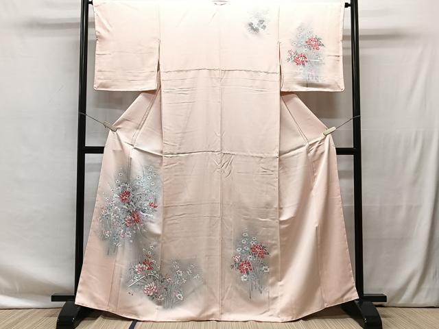 平和屋着物□訪問着 草花文 暈し染め 正絹 逸品 CAAU3635xi