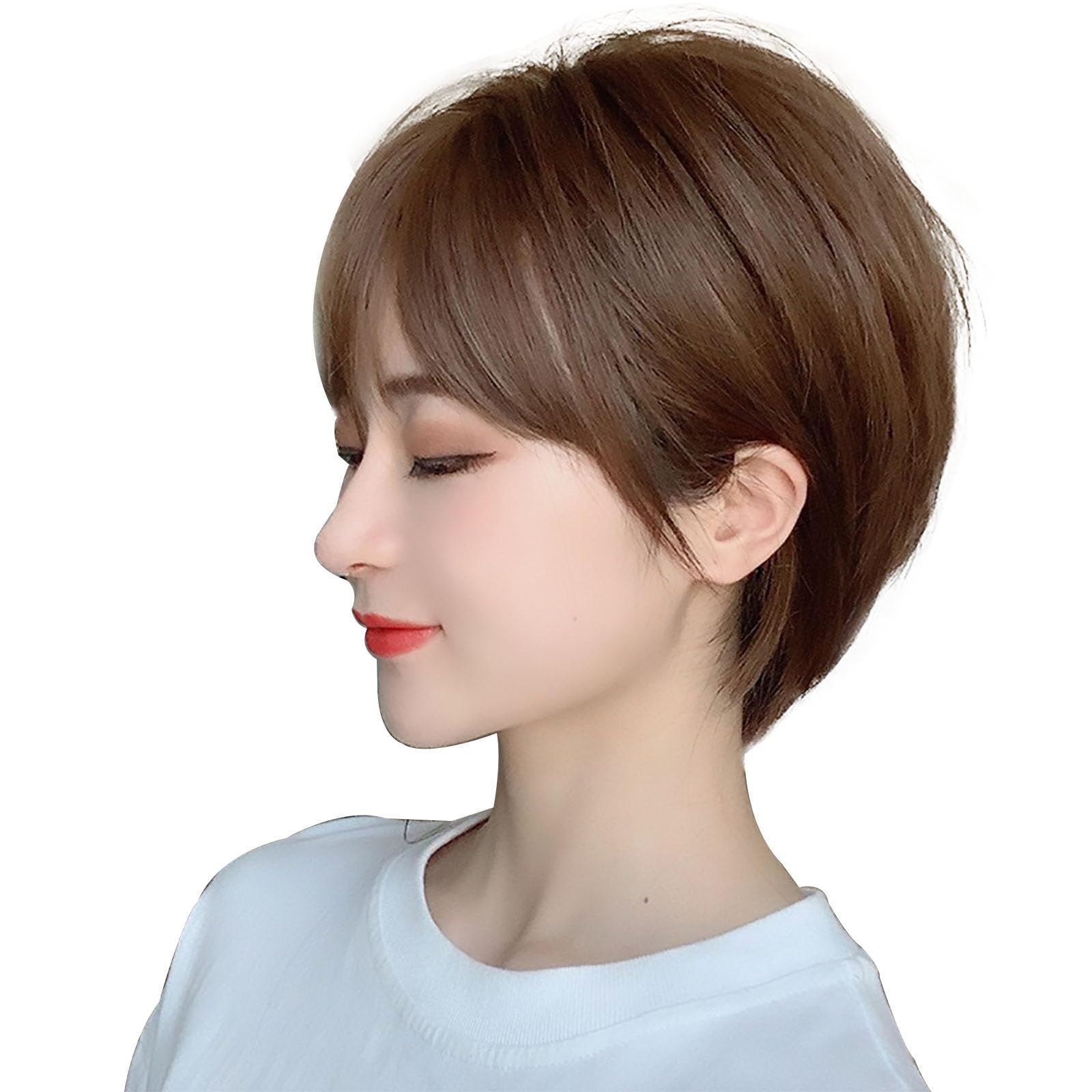 自然 假 ミディアム wig ショートボブ フルウィッグ 女性 ファッションウィッグ カツラ セミロング 女性用かつら かつら ウイッグ 普段使い ショート ボブ ウィック Asteriskウィッグ