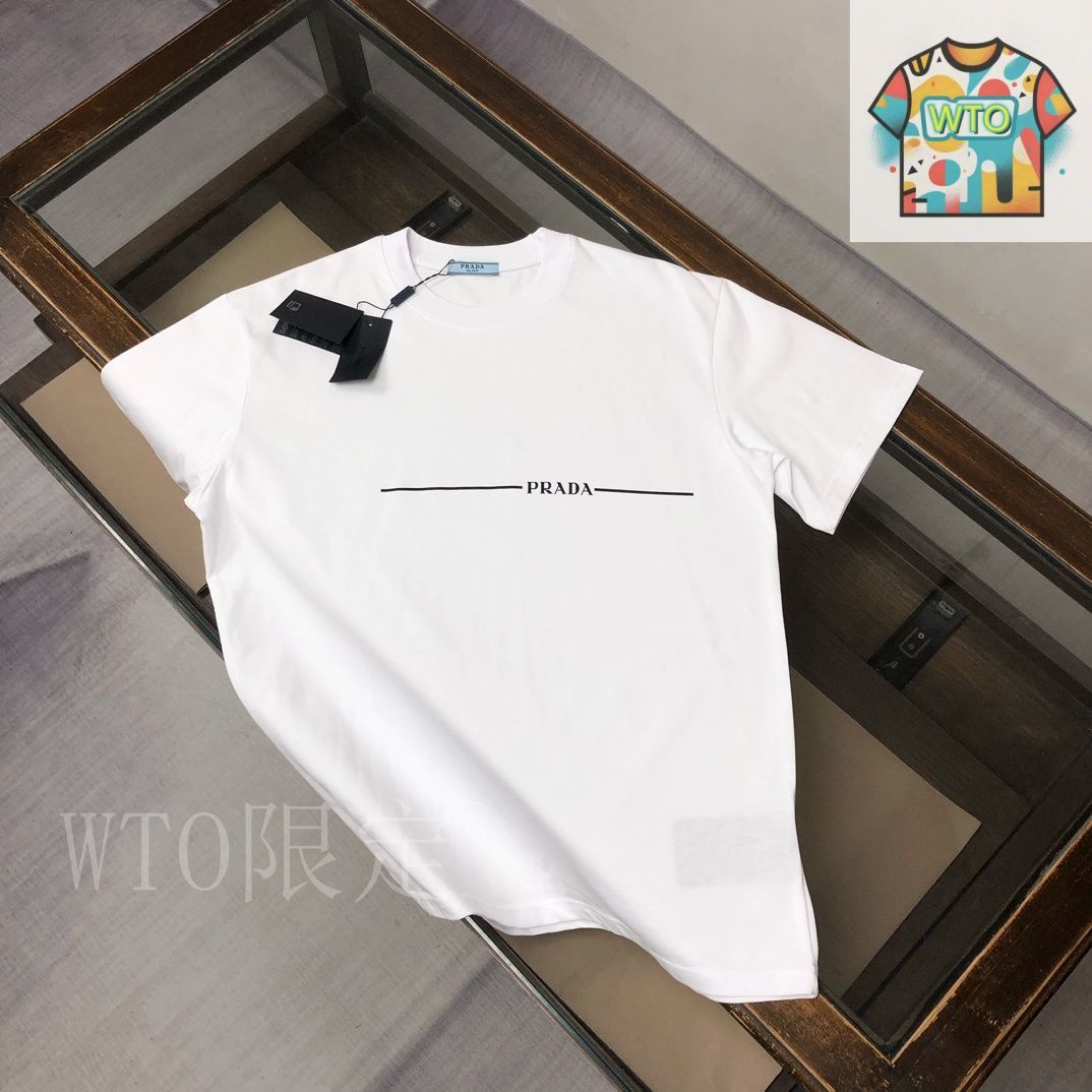 今日特価】Prada 25SS Summer Dual-Cotton Short-Sleeve - メルカリ