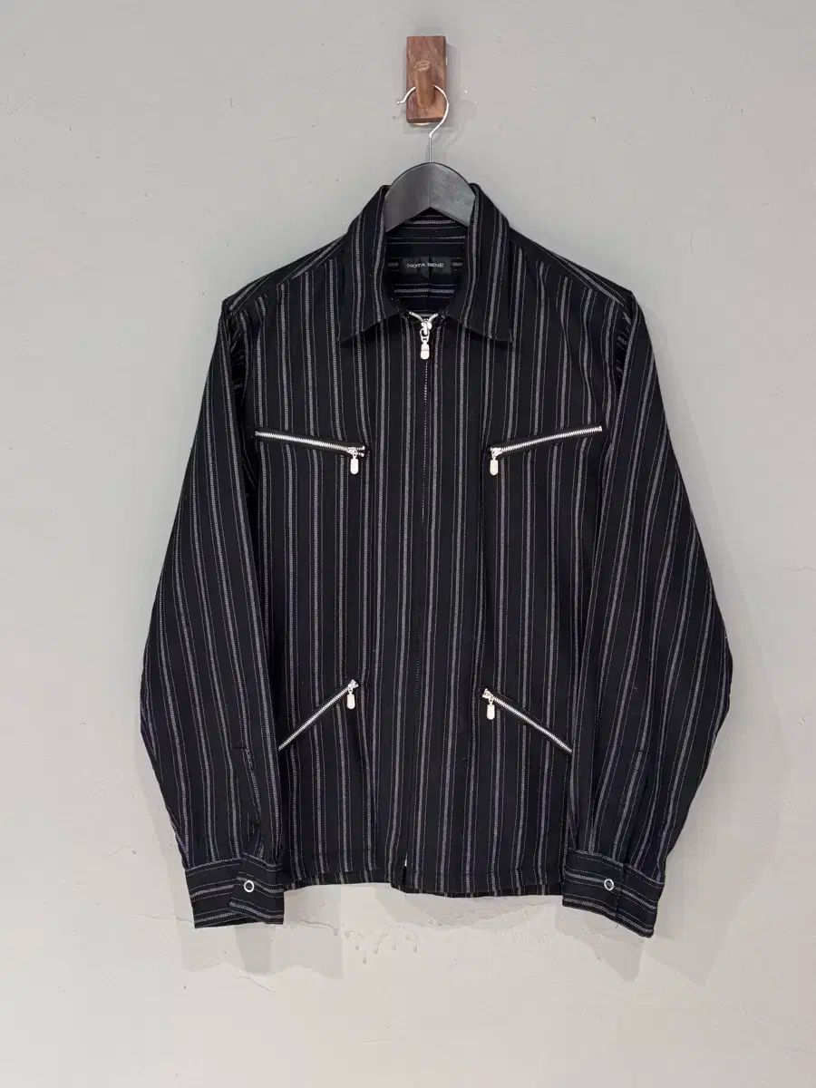 Nota Bene ストライプ ジッパー ディテール ジャケット