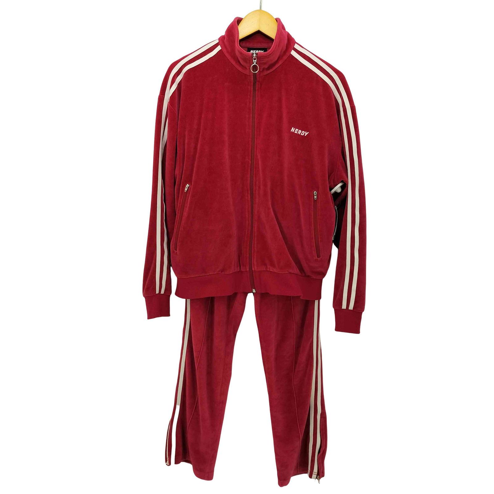 NERDY ノルディ ベロアジャケット トラックジャケット セットアップ