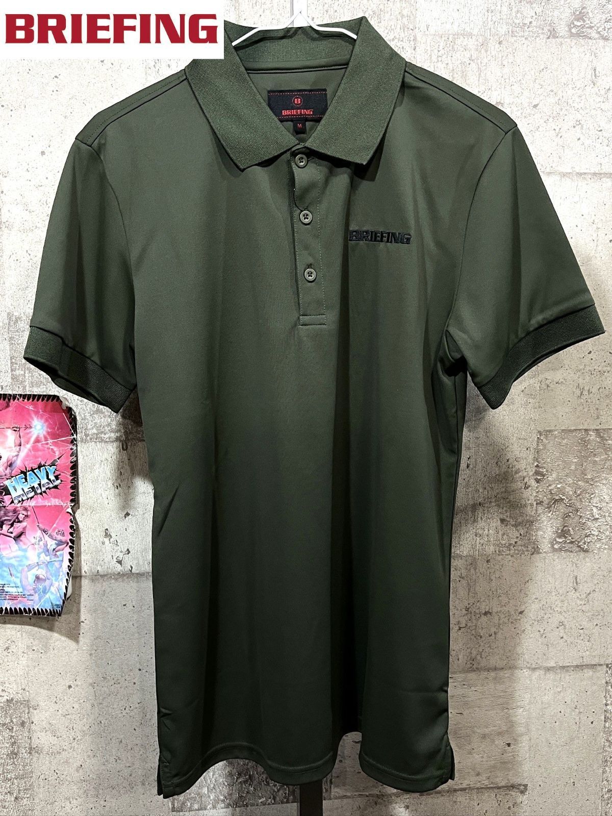 美品 ブリーフィング ゴルフ ドライ ポロシャツ M メンズ BRIEFING GOLF