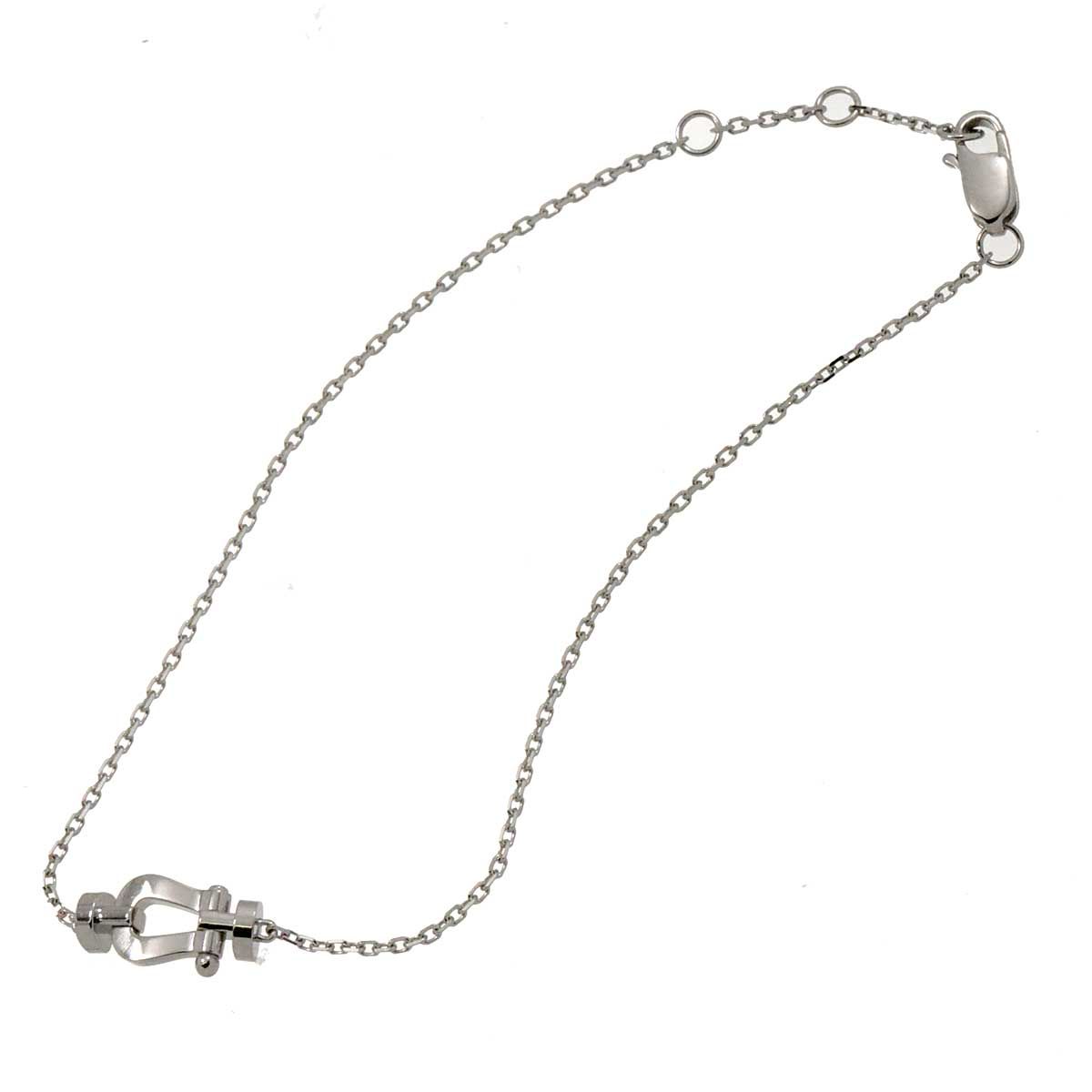 フレッド FRED フォース10 XS ブレスレット 16.5cm K18 WG ホワイトゴールド チェーン 750 Force 10 Bracelet【証明書】 90234357