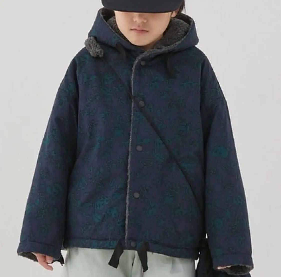 MOUN TEN. leaf camo x boa sailor hoodie