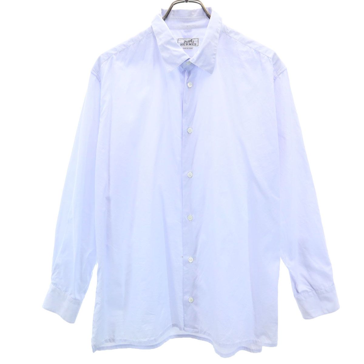 ライトブルー 長袖シャツ HERMES ライトブルー 長袖シャツ HERMES