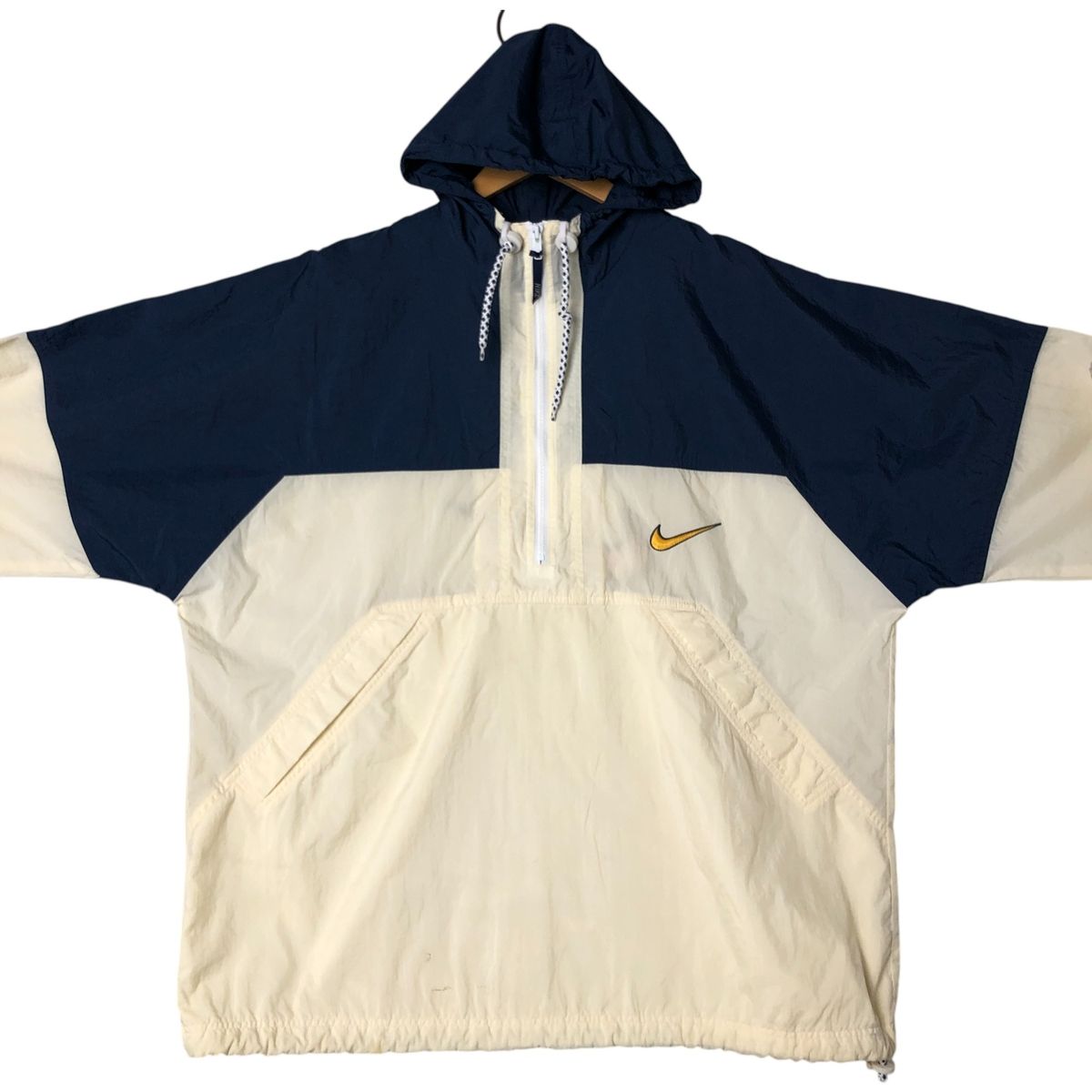 古着 90年代 ナイキ NIKE バックロゴ アノラックパーカー メンズXL相当