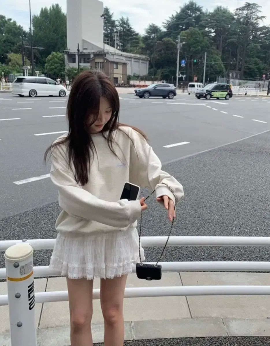リボンスウェットシャツ トレーナー