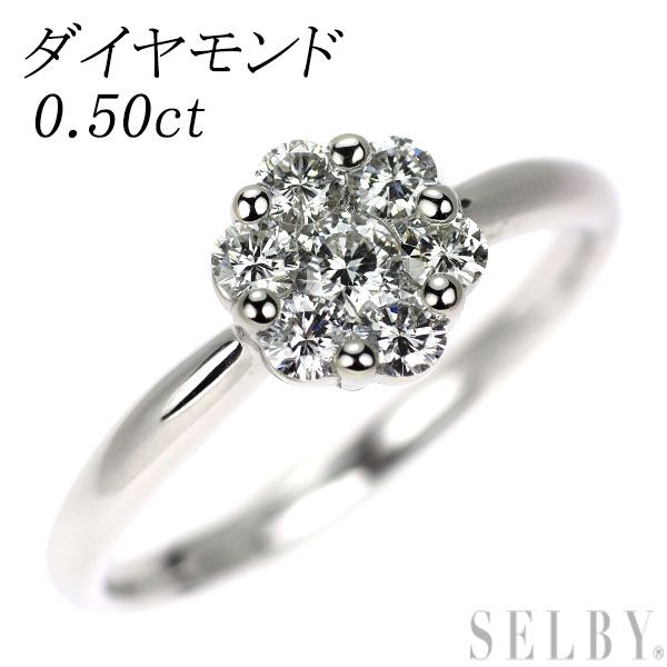 Pt900 ダイヤモンド リング 0.50ct - メルカリ