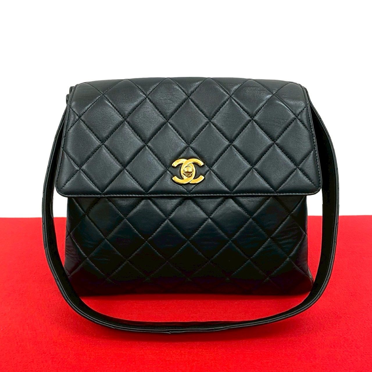 CHANEL シャネル ラム バレッタ ココマーク ヴィンテージ 403146a-2.jpg