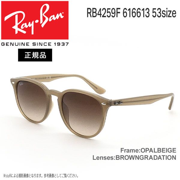 レイバン サングラス ウエリントン RayBan RB4259F 616613 53サイズ アジアンフィット 保証書付き