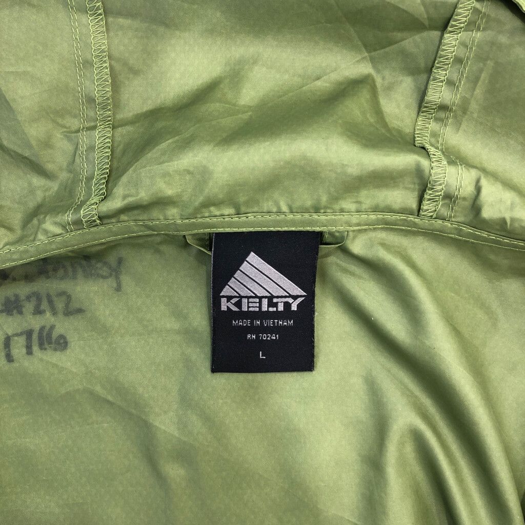 KELTY ケルティ ウィンドブレーカージャケット アウトドア ライトグリーン (メンズ L) 中古 古着 R4100