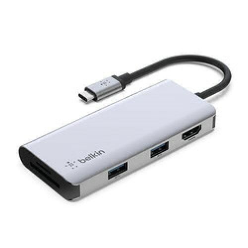 【新品・2営業日で発送】BELKIN AVC007btSGY USB-C 5-in-1マルチポートアダプターハブ(AVC007BTSGY)