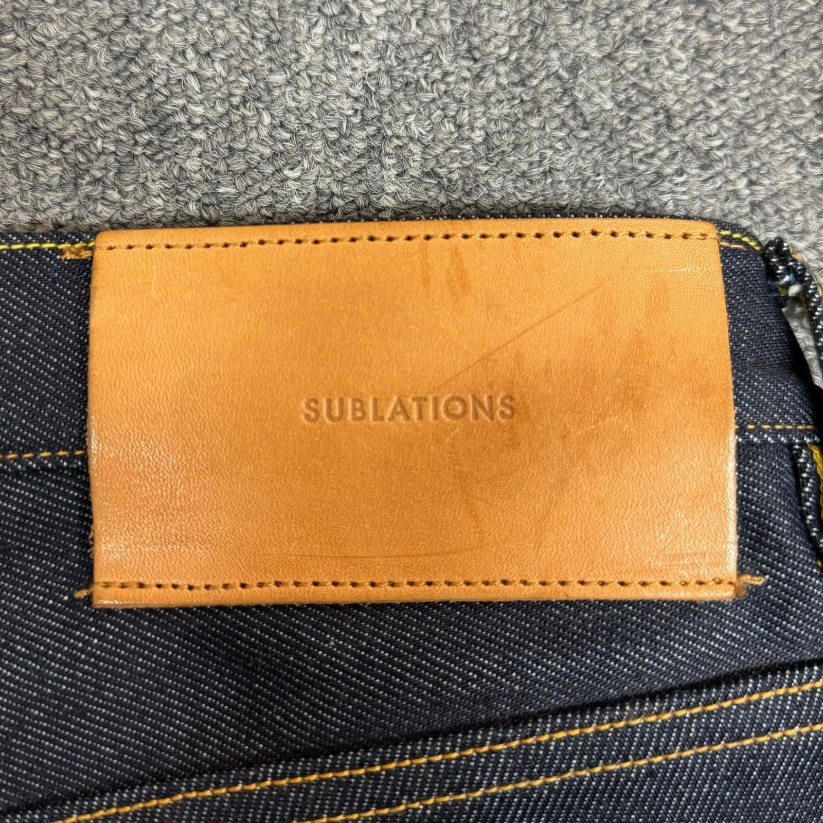 SUBLATIONS 2タック ワイドデニムパンツ ジーンズ サブレーションズ 