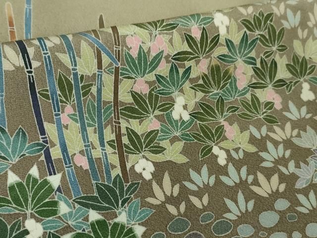 平和屋着物□極上 十日町 加賀草木友禅の第一人者 田村哲彦 訪問着