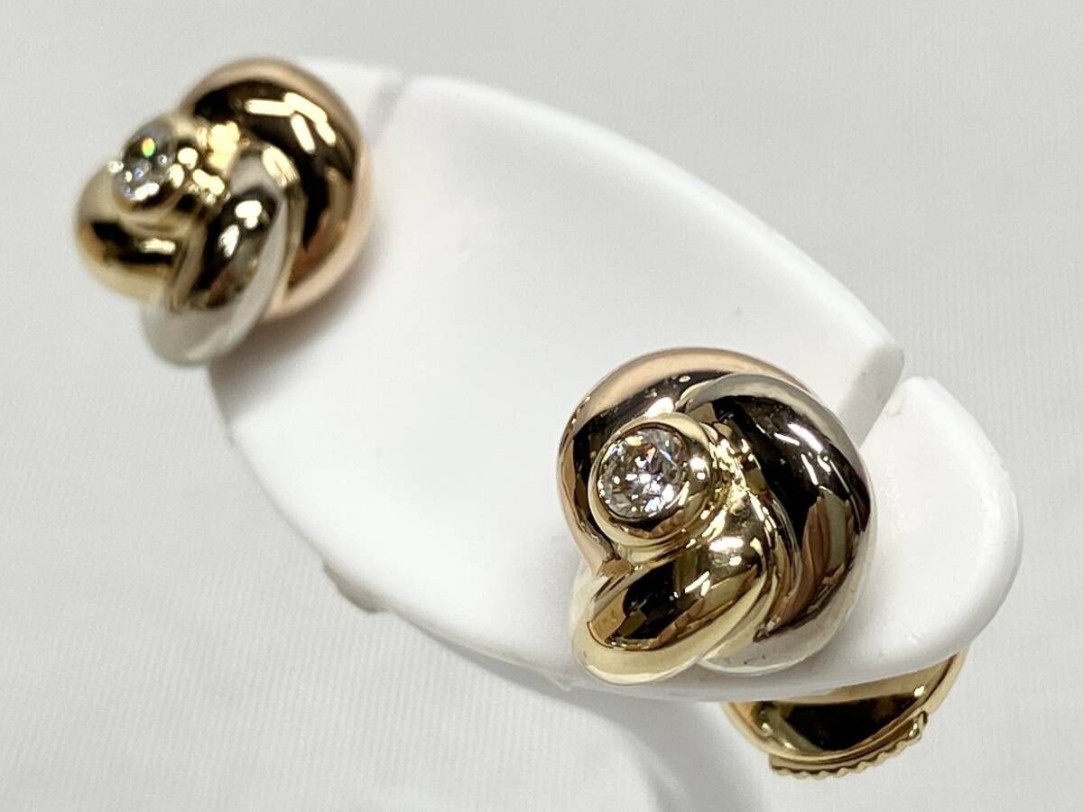 【新品仕上げ済】カルティエ ベビートリニティ ダイヤ ピアス ピアス 5713 新品仕上げ済】カルティエ ベビートリニティ ダイヤ ピアス