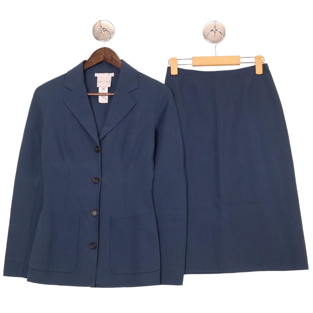 セリーヌ FINITION MAIN スカートスーツ セットアップ テーラード  