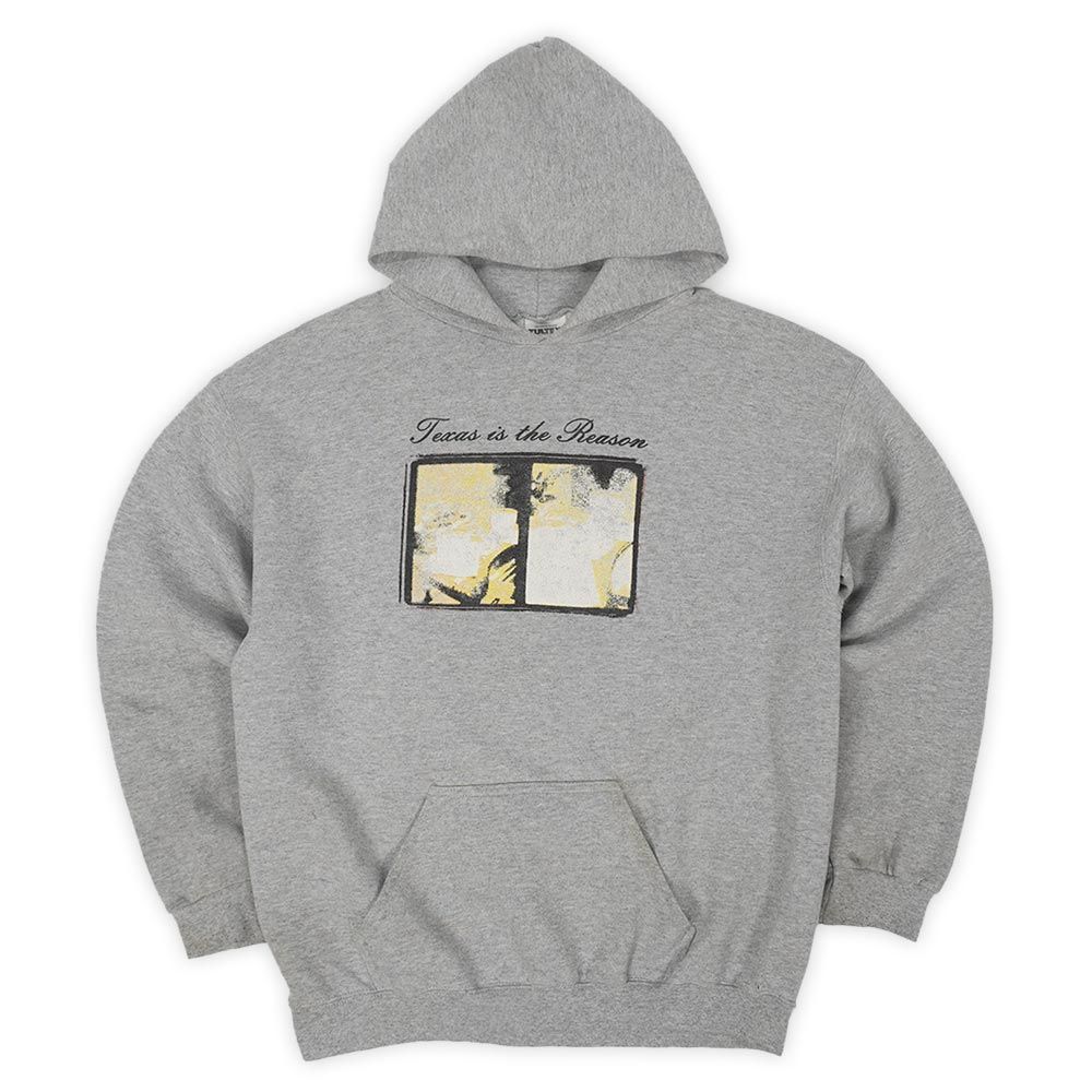 テキサスイズザリーズン Texas Is The Reason 90s 90年代 スウェットパーカー REVELATION RECORDS TULTEX ポストハードコア エモ レベレーション USA ヴィンテージ バンドT 古着 霜降りグレー L