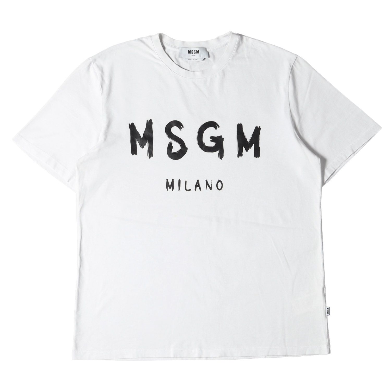 MSGM エムエスジーエム Tシャツ サイズ:L ブラッシュ ロゴ 3040MM97