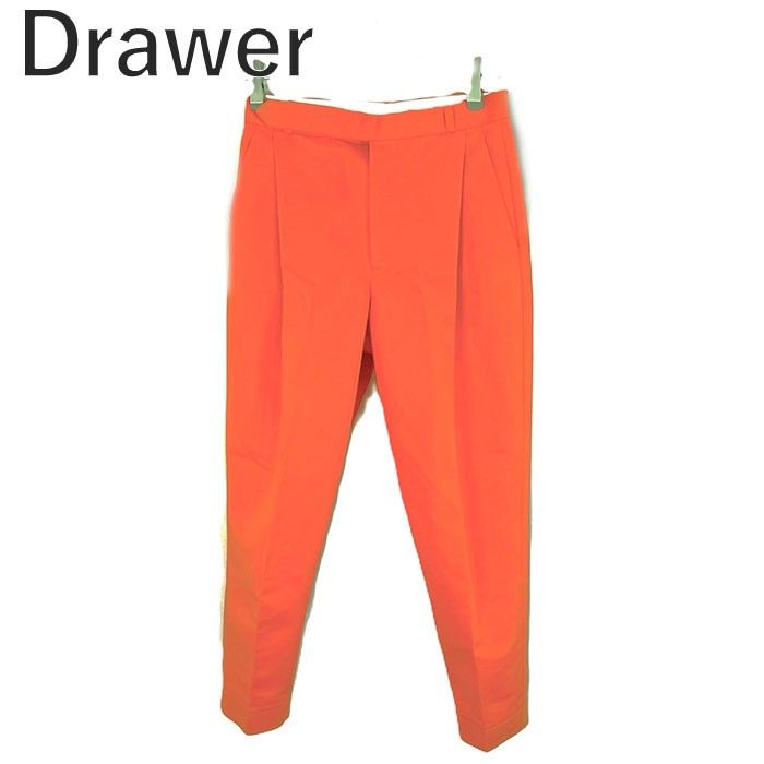 DRAWERドゥロワー ウールシルク サテンタックサロペット 36 ドゥロワー