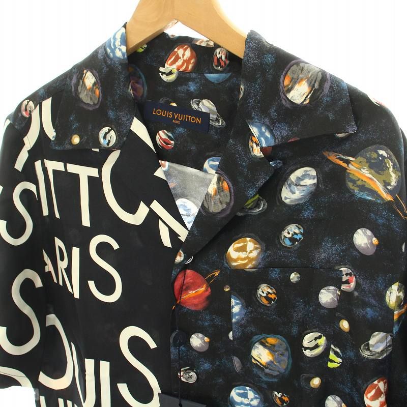 ルイヴィトン LOUIS VUITTON 19SS シャツ オープンカラー 開襟 半袖 絹
