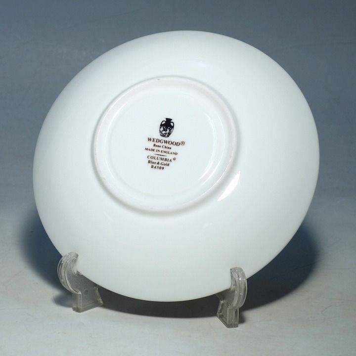 ウェッジウッド　お皿　6枚セット　コロンビア　ブルー×ゴールド【L031】 ウェッジウッド お皿 6枚セット コロンビア ブルー×ゴールド【L031】