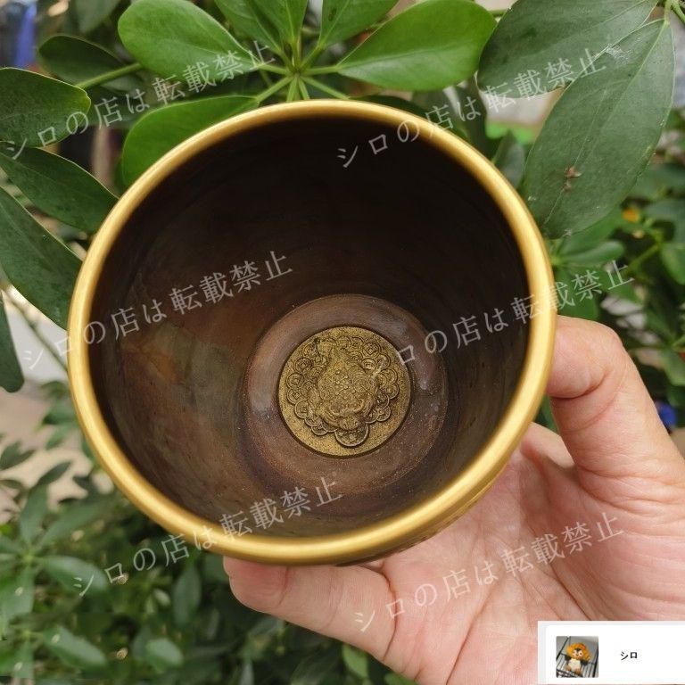 新品・未使用】銅 細工 銅壺 聚宝盆 装飾品 現代工芸品美術品
