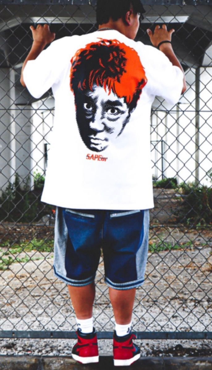 サプール SAPEur 浜田雅功 Tシャツ オレンジ コラボレーション - メルカリ