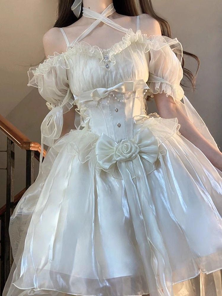 LT-100 豪華姫系 lolita 可愛 レトロ風 オリジナル 洋服 ロリータ ワンピース 美しい刺繍