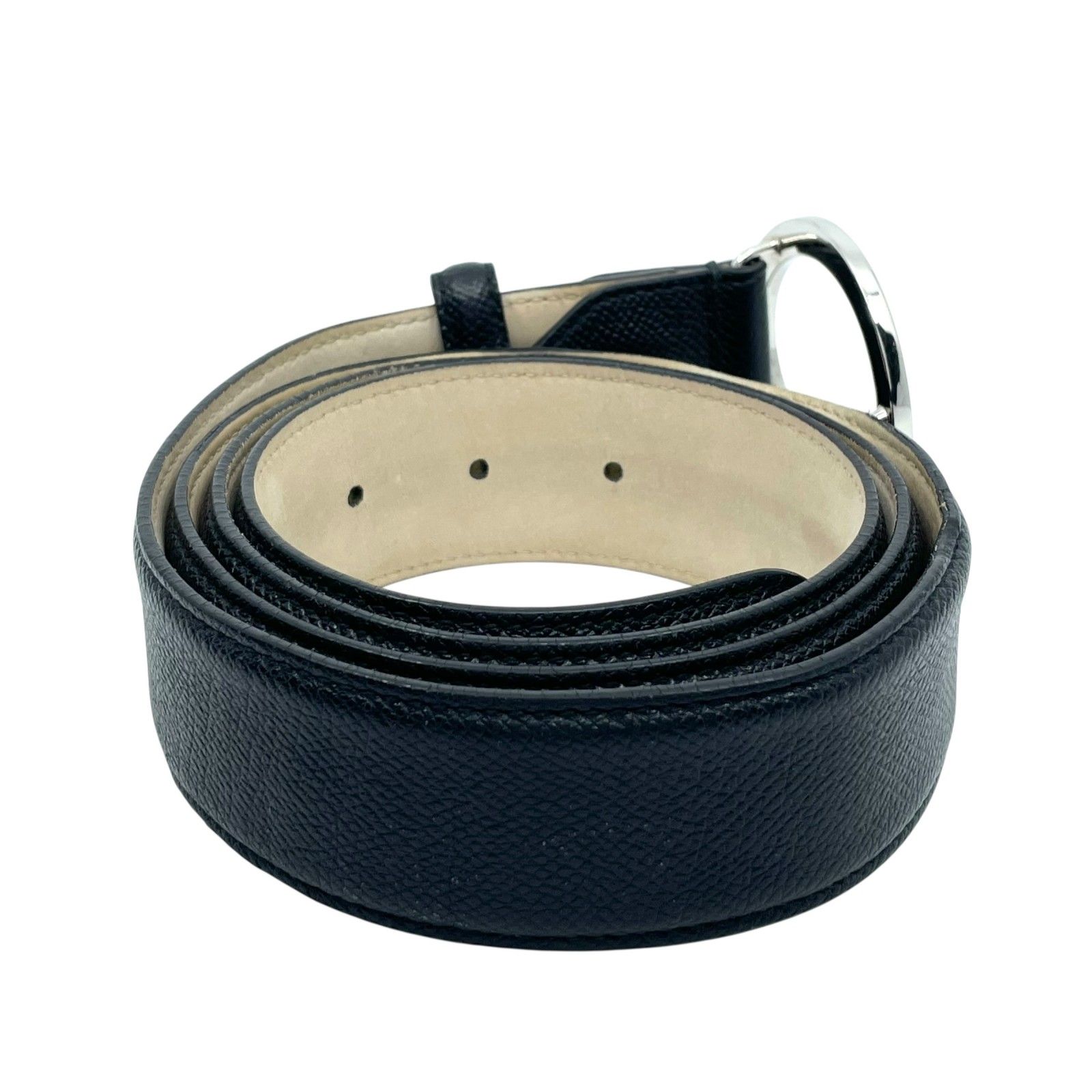 BVLGARI ブルガリ ベルト メンズ 本革 レザー ブラック 黒