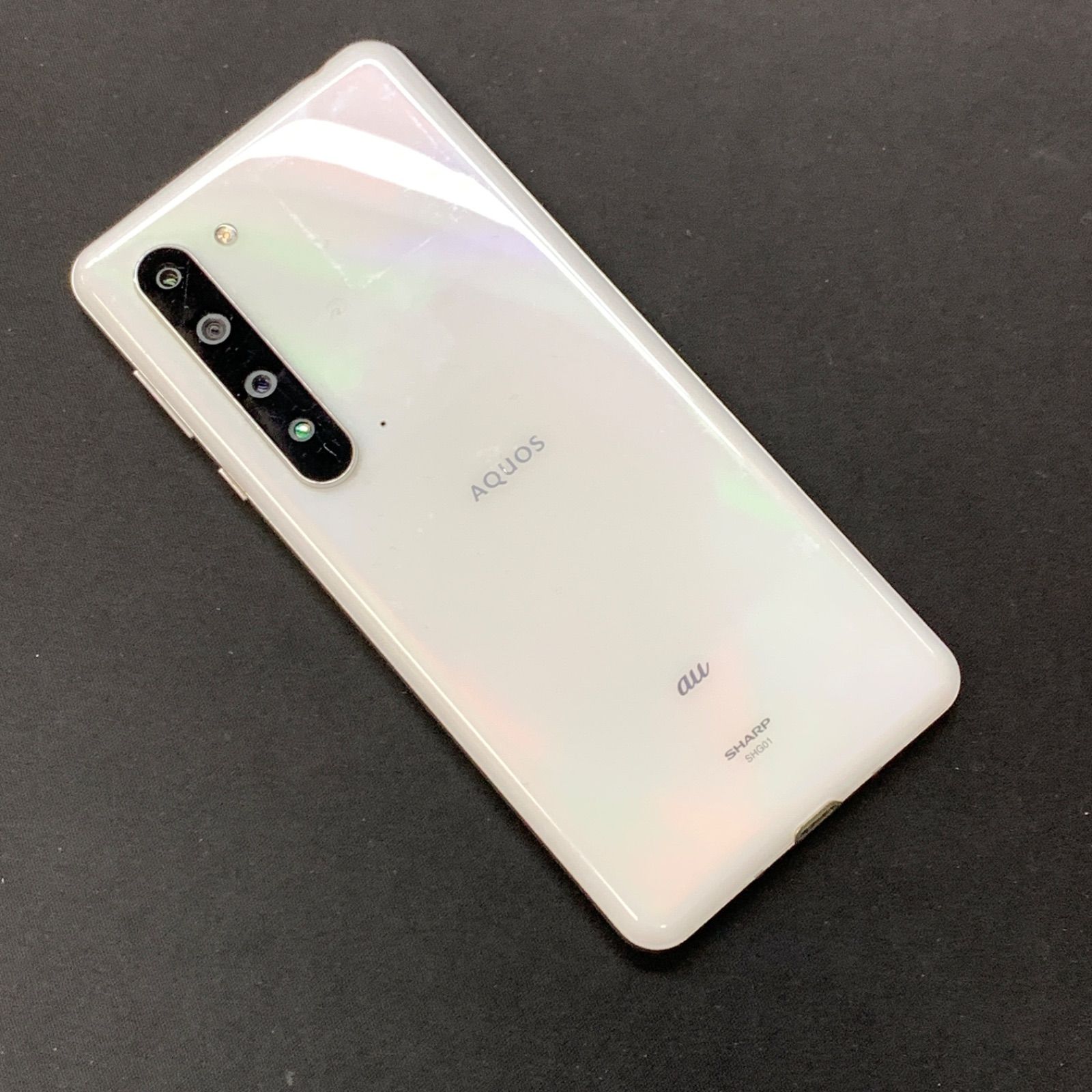 訳あり品】AQUOS R5G auSIMロック解除済 256GB SHG01 ホワイト - メルカリ