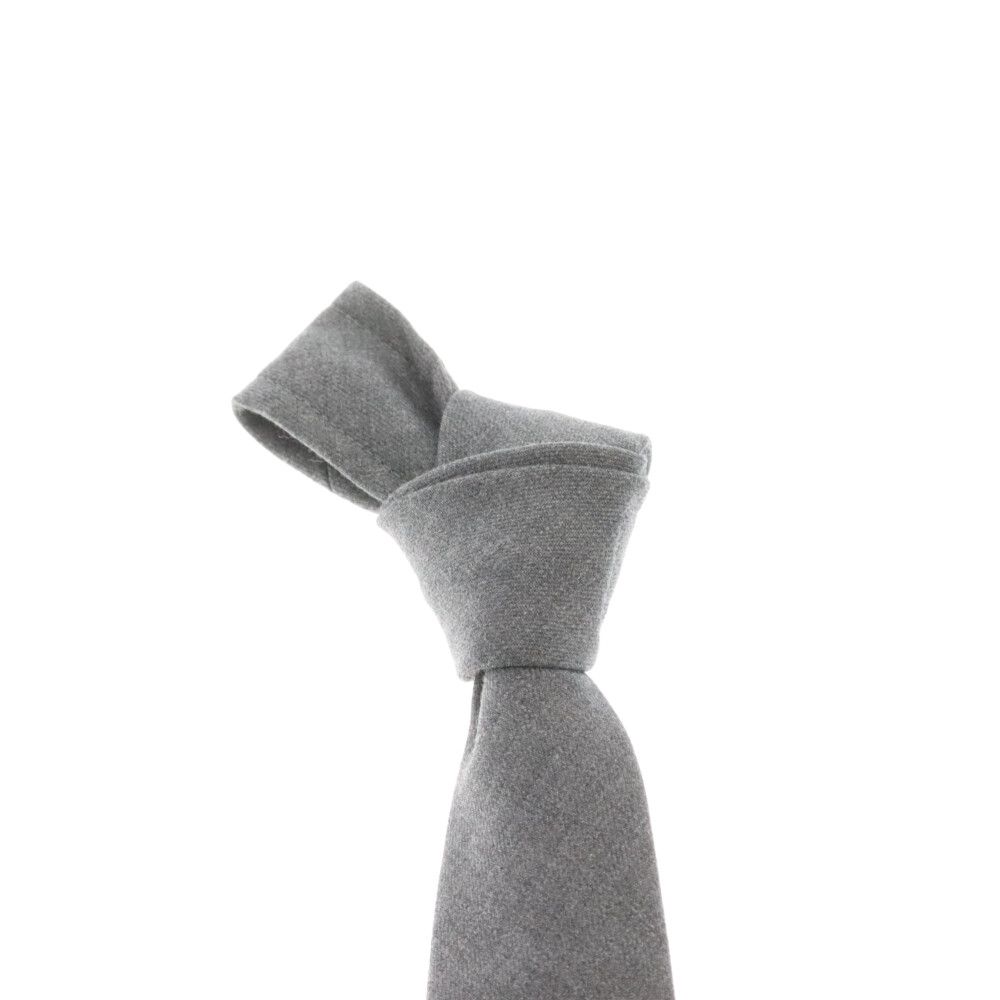THOM BROWNE ウールグレー ネクタイ THOM BROWNE ウールグレー ネクタイ Thom Browne リバーシブル シルク