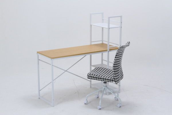 【驚きの価格が実現！】 ラック付きデスク ルール ４９ メープル 人気アイテムお得に購入！