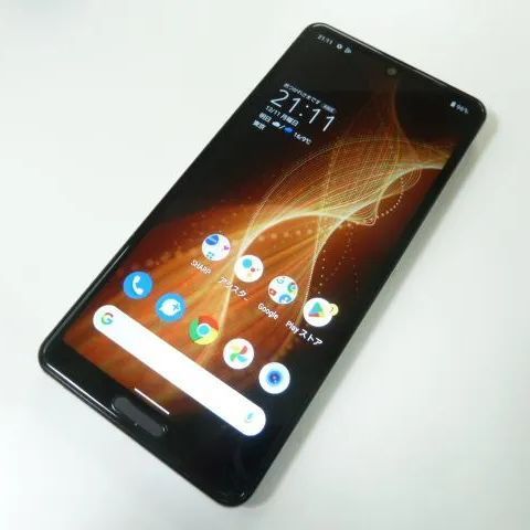 中古】 AQUOS sense5G SHG03 オリーブシルバー au SIMロック解除