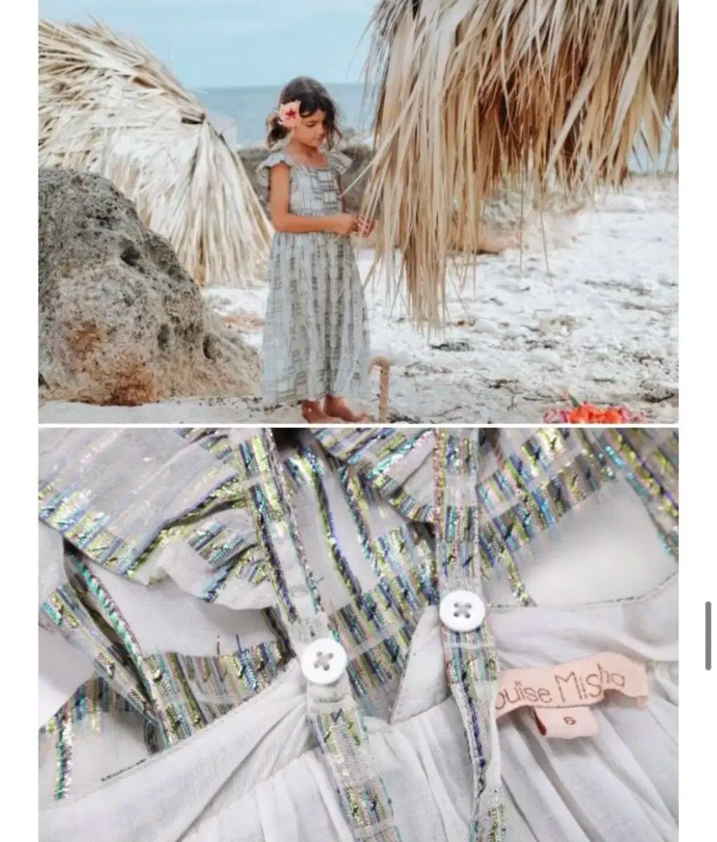 ルイスミシャ dress salvador white rainbow