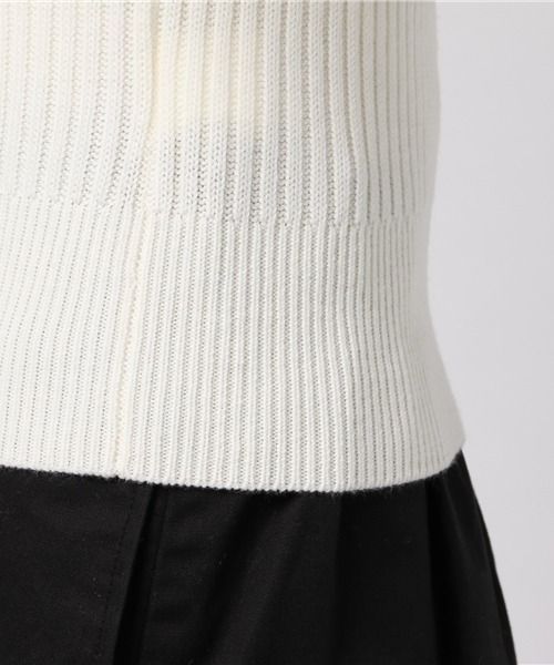 DEMYLEE｜デミリー モックネックリブニット セーター NICORILABO_COM