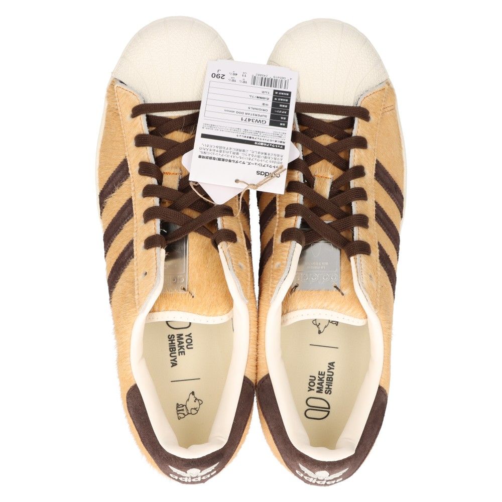 adidas (アディダス) SUPERSTAR DOG ATMOS HACHIKO スーパースター アトモス ハチコウ ローカットスニーカー  ブラウン US11/29cm GW3471