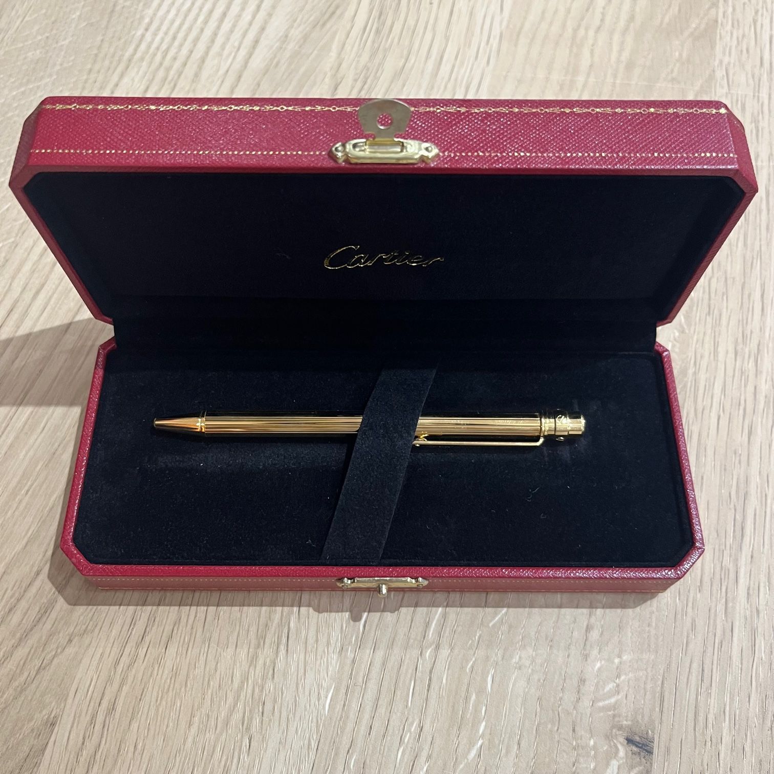 定価59840円 CARTIER SANTOS DE CARTIER BALLPOINT PEN サントス ドゥ