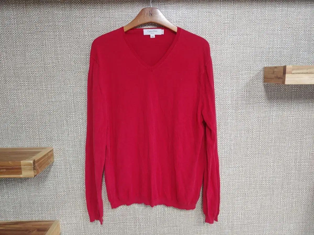 L 100 サイズ Calvin Klein(カルバ・ンクライン) Vネック ニット セーター