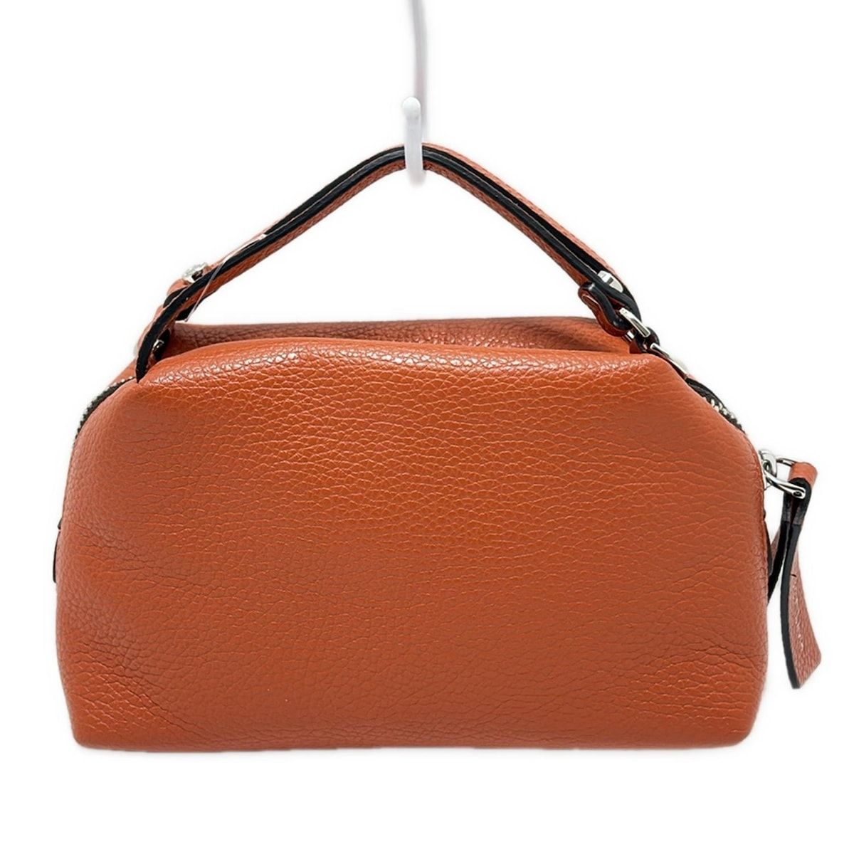 GIANNI CHIARINI 本革ハンドバッグ オレンジ 美品 GIANNICHIARINI(ジャンニキャリーニ/ジャンニキアリーニ