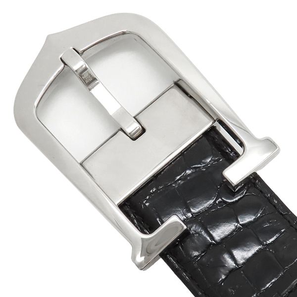 カルティエ Cartier ベルト アロンジェ アリゲーター ブラック