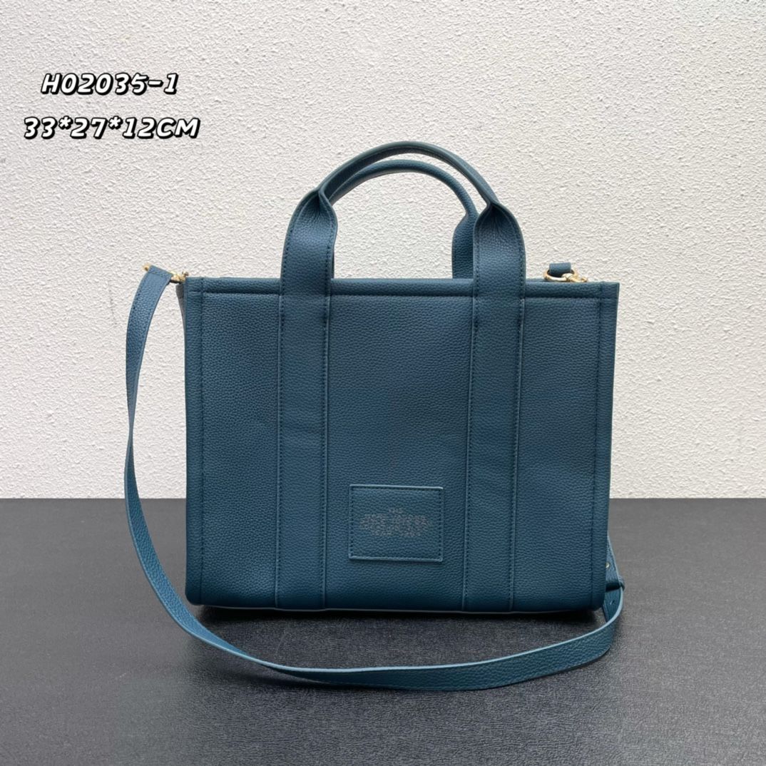 新品未使用 MARC JACOBSマークジェイコブス レザー ミニ トートバッグ ミニ バッグ マイクロ ショルダーバッグ ブルー